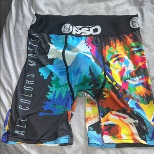 PSD Colorful Graphic Men's Boxer Briefs